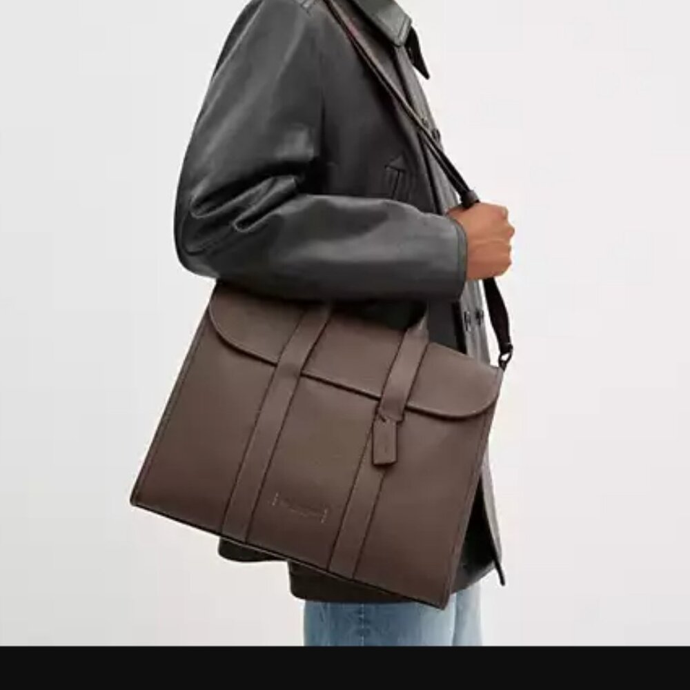 NWT Coach man Gotham Portfolio /briefcase Bag fits 15-16” laptops C5318 - Picture 11 of 11